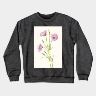 Splendid mariposa lily - Botanical Illustration Crewneck Sweatshirt